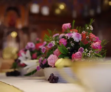 květinová výzdoba zámek Hrádek u Nechanic