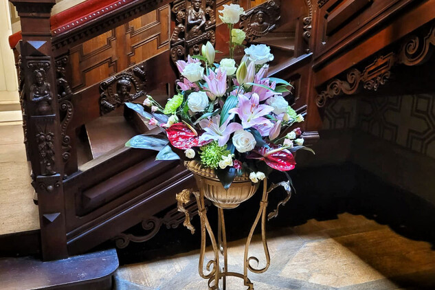 květinová výzdoba zámek Hrádek u Nechanic