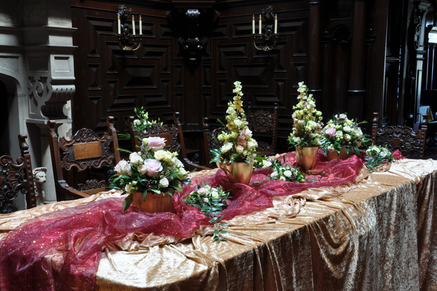 květinová výzdoba zámek Hrádek u Nechanic