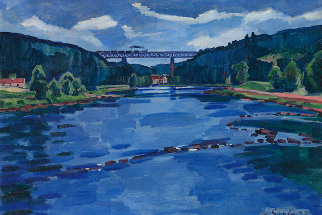 Václav Špála: Krajina u Červené nad Vltavou | © Muzeum umění v Olomouci
